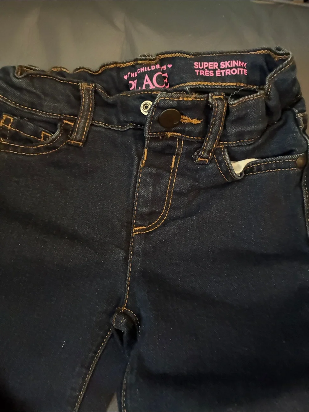 NWOT The Children's Place Girl’s Dark Blue Super Skinny Jeans